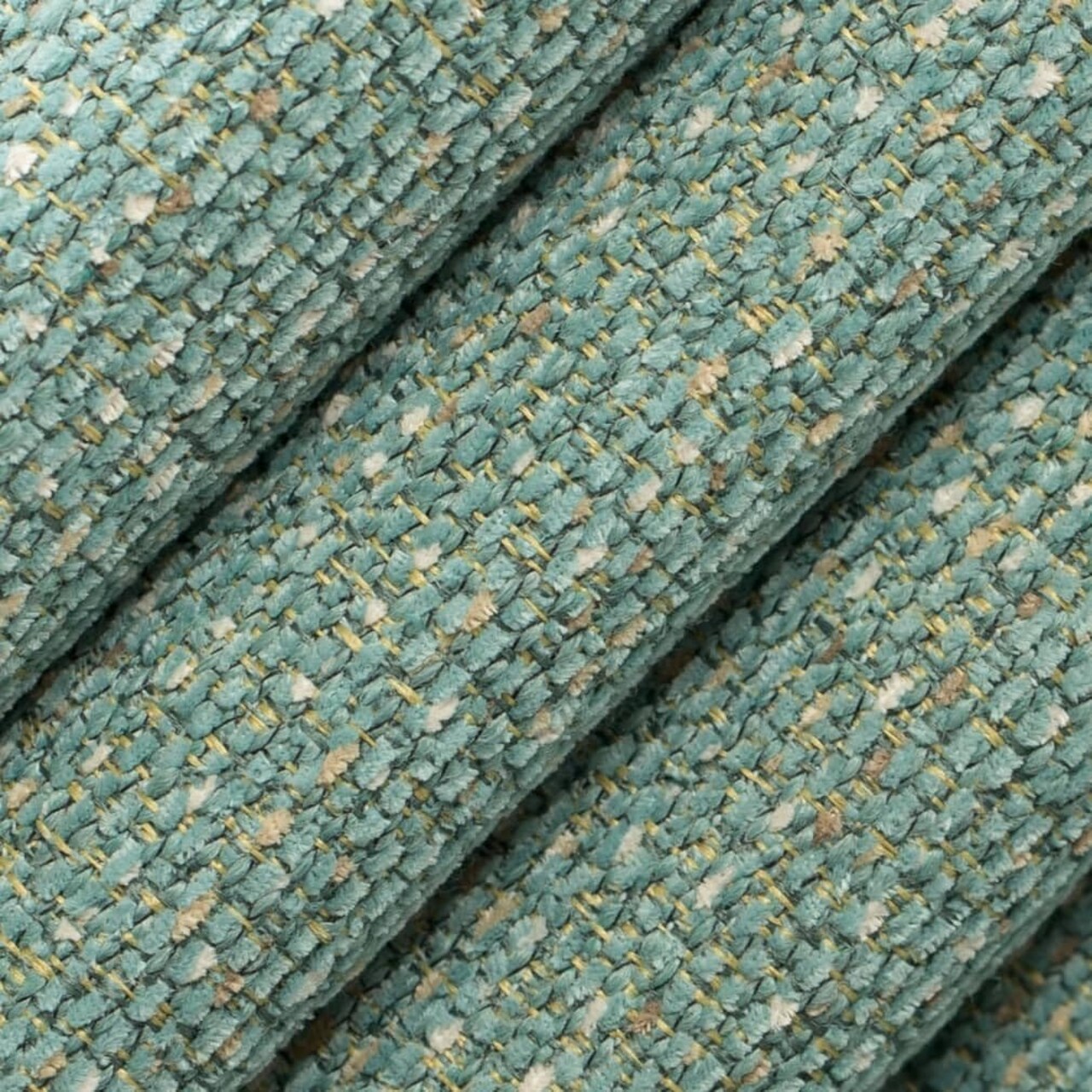 Aqua Stain Resistant Performance Pet Friendly Texturedd Upholstery Fabric by The Yard - SKU: Eleanor Aqua